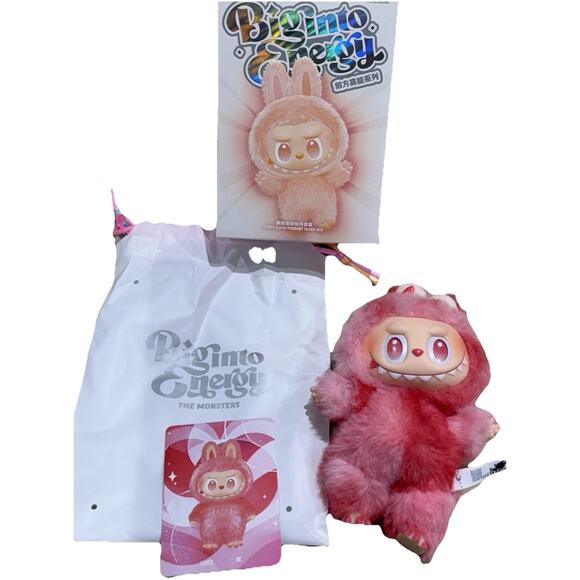 POPMART THE MONSTERS Big into Energy Vinyl Plush Pendant Love New In Box - Picture 3 of 16